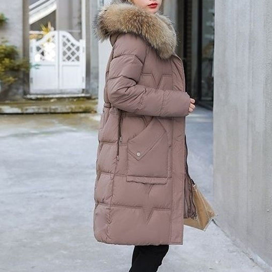 ⏳Limited-time 50% off⏰Women's Windproof Quilted Long Winter Coat🧥
