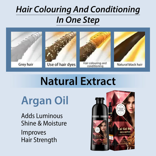 🎉HOLIDAY HAUL SALE✨ Herbal Extract Instant Hair Colour Shampoo for Men & Women