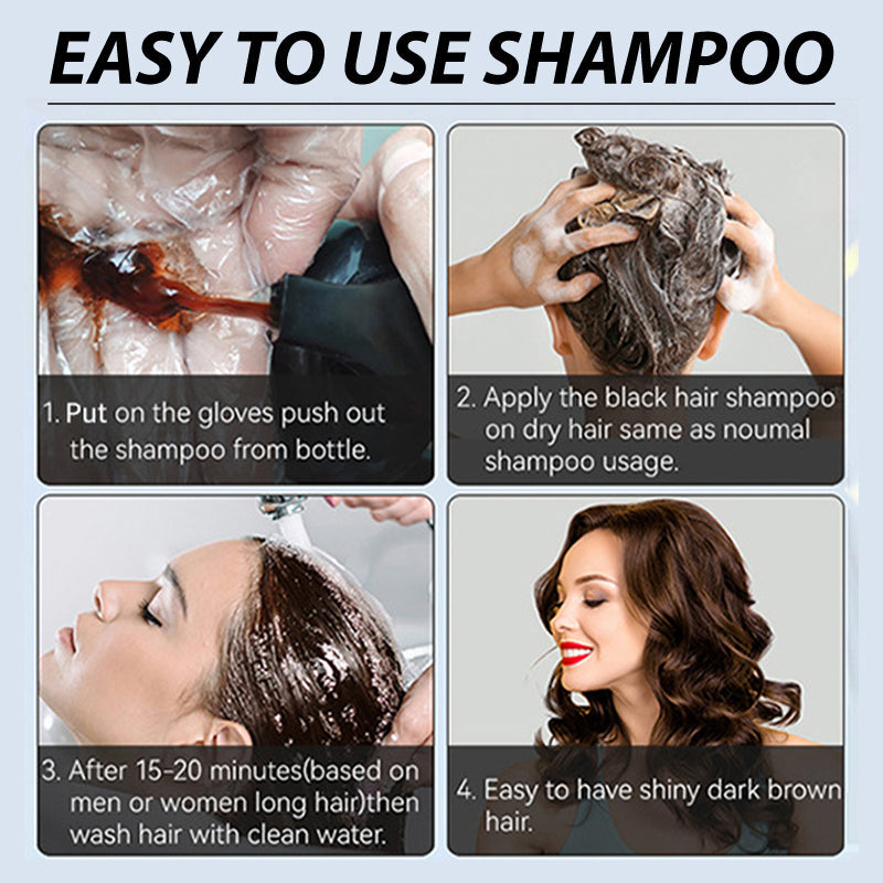 🎉HOLIDAY HAUL SALE✨ Herbal Extract Instant Hair Colour Shampoo for Men & Women