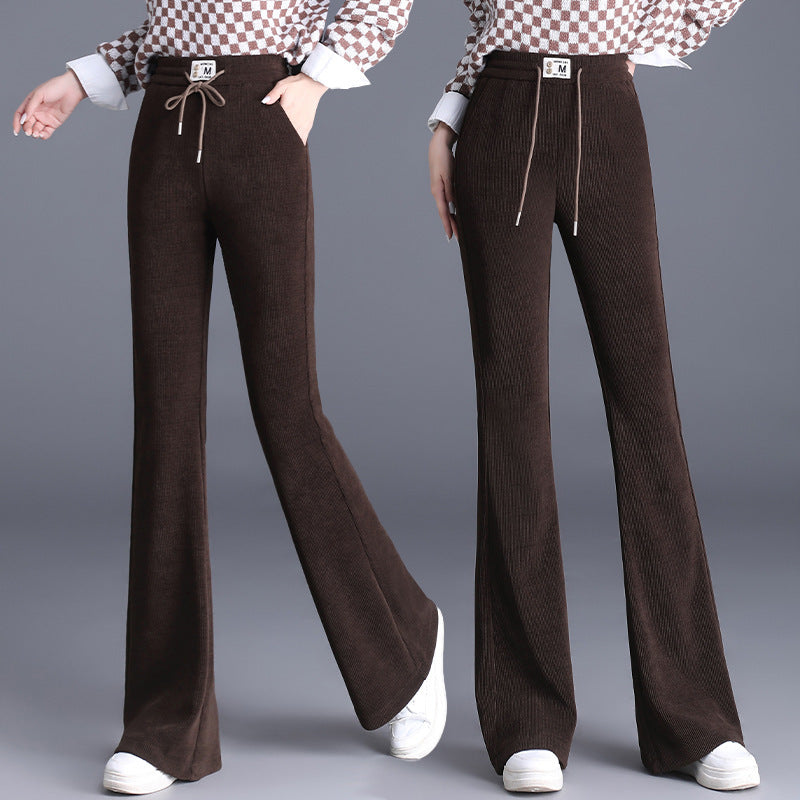 ⏳Limited-time 50% off⏰Women's Thick High Waist Drawstring Long Pants👖