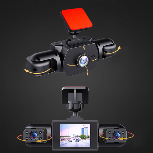 4-Lens 360° View Car Dash Cam