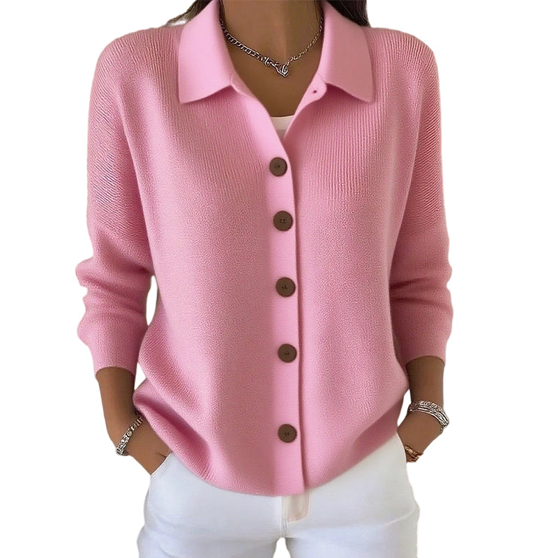 Women’s Casual Knit Button-Down Top