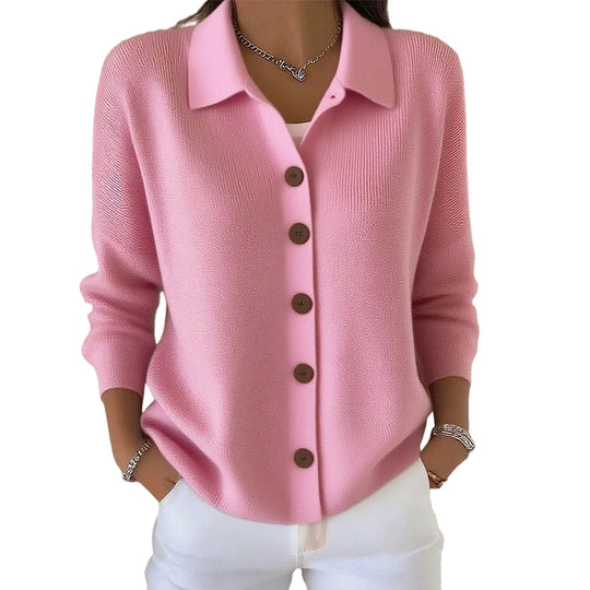 Women’s Casual Knit Button-Down Top