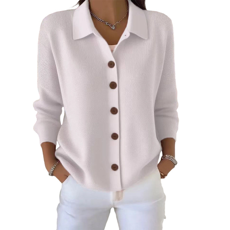 Women’s Casual Knit Button-Down Top