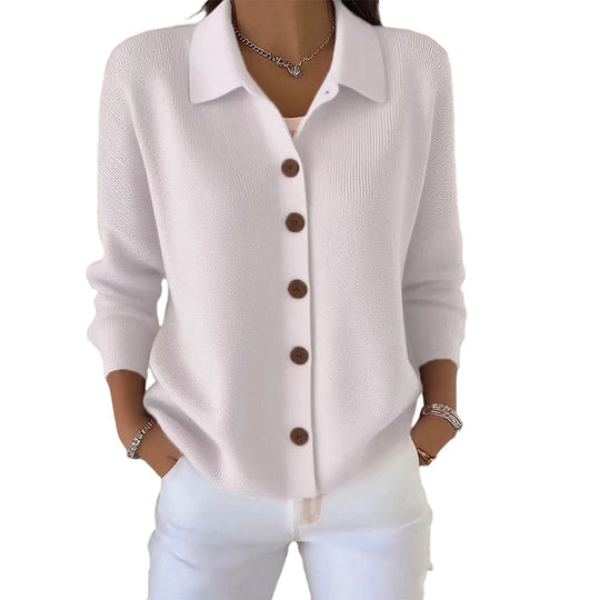 Women’s Casual Knit Button-Down Top