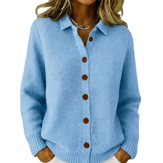 Women’s Casual Knit Button-Down Top