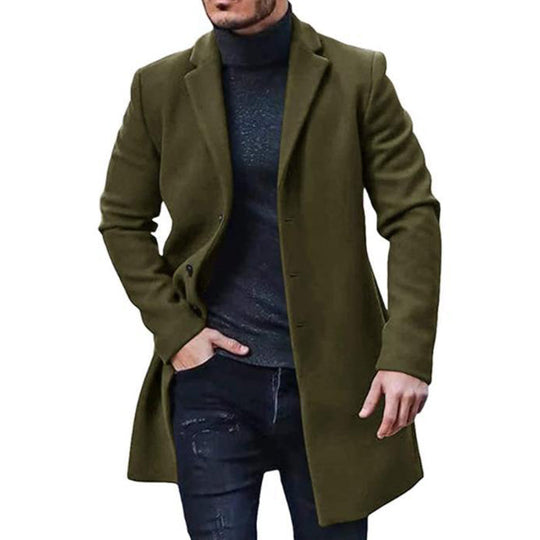 Versatile and Cozy Tweed Coat for Men