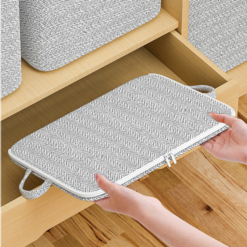 🔥Extra-Large Storage Organizer Box With Lid - Versatile For Clothes, Blankets & Bedding