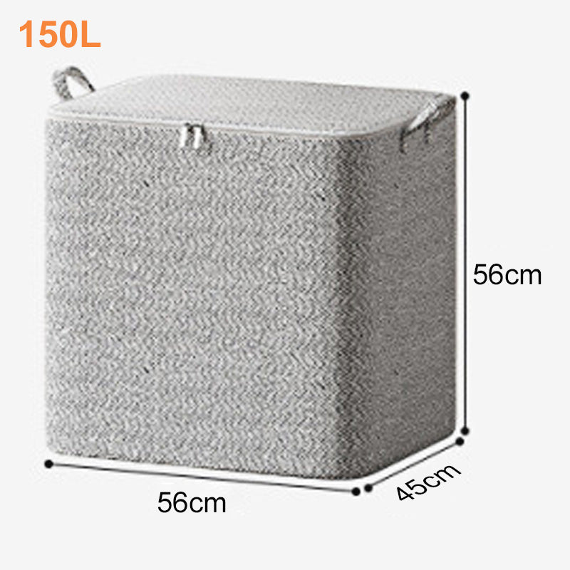 🔥Extra-Large Storage Organizer Box With Lid - Versatile For Clothes, Blankets & Bedding