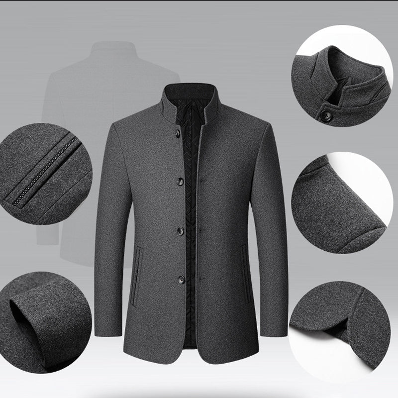 Men's Classic Stand Collar Jacket