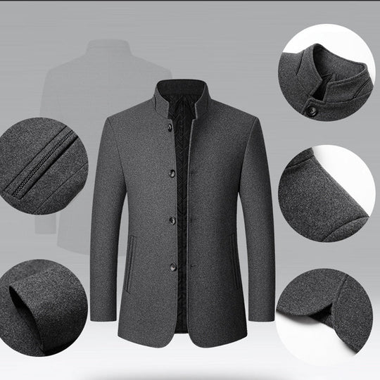 Men's Classic Stand Collar Jacket