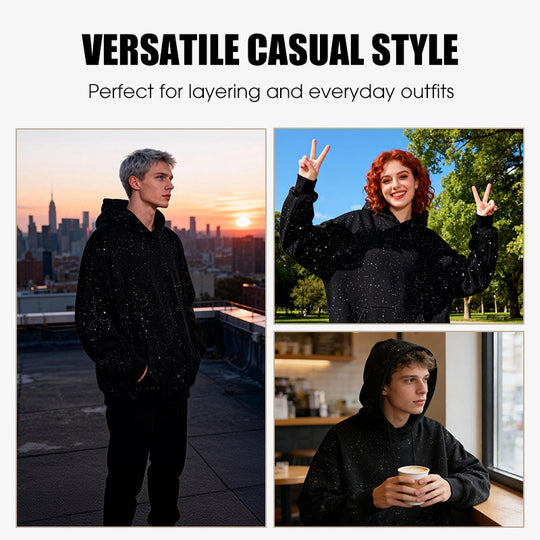 Comfortable Starry Sky Pullover Hoodie