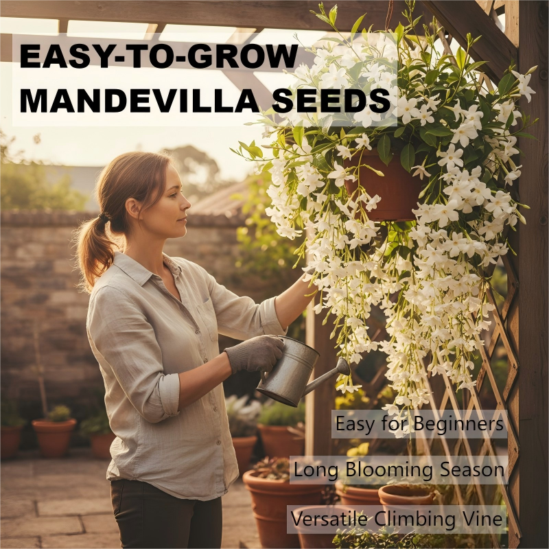🌿Easy-to-grow Mandevilla seeds