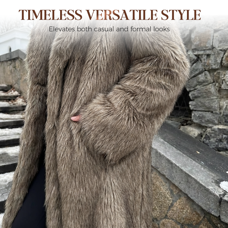 💖Women's Elegant Long Faux Fur Coat💖