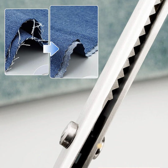 🧵 LIMITED TIME 50% OFF! Premium Stainless Steel Pinking Shears – Ergonomic Soft-Grip, Zigzag Cut ✂️