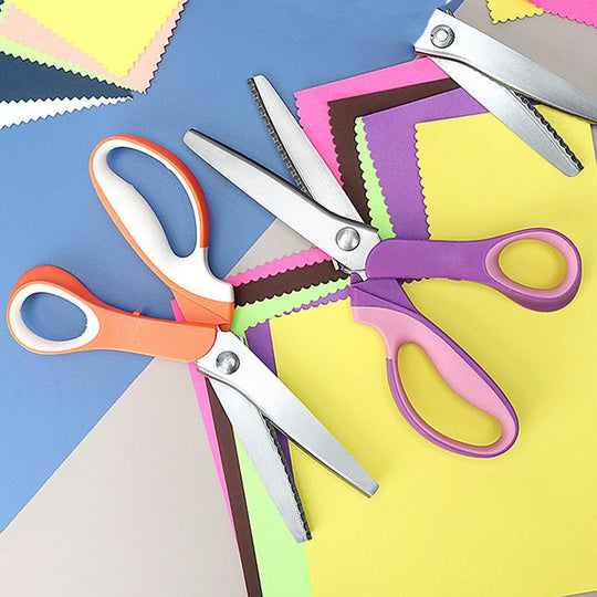 🧵 LIMITED TIME 50% OFF! Premium Stainless Steel Pinking Shears – Ergonomic Soft-Grip, Zigzag Cut ✂️