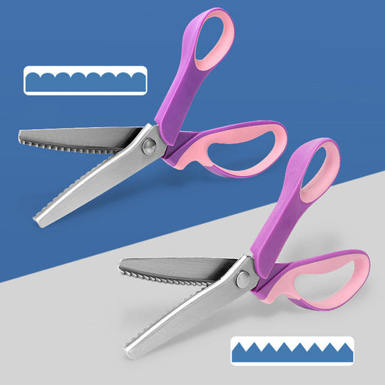 🧵 LIMITED TIME 50% OFF! Premium Stainless Steel Pinking Shears – Ergonomic Soft-Grip, Zigzag Cut ✂️