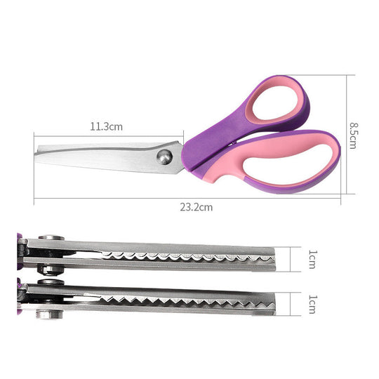 🧵 LIMITED TIME 50% OFF! Premium Stainless Steel Pinking Shears – Ergonomic Soft-Grip, Zigzag Cut ✂️