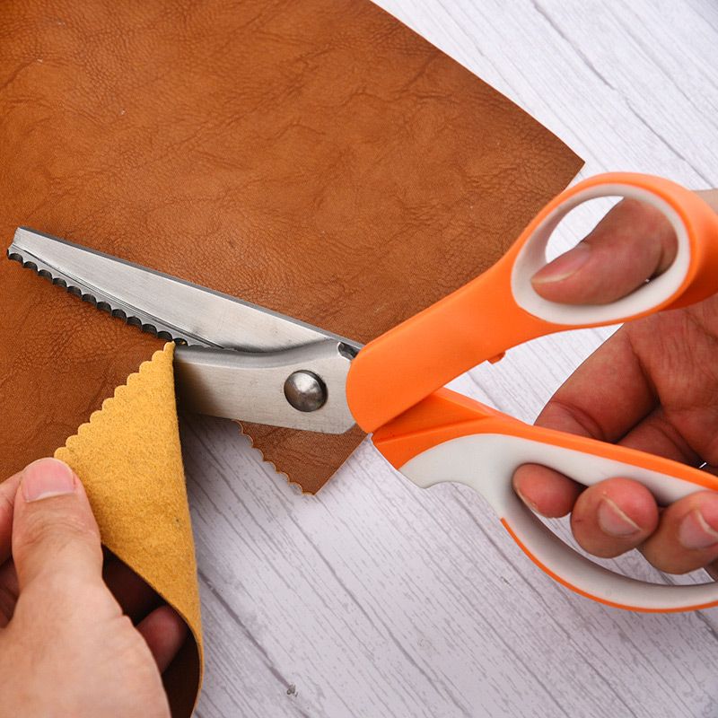 🧵 LIMITED TIME 50% OFF! Premium Stainless Steel Pinking Shears – Ergonomic Soft-Grip, Zigzag Cut ✂️