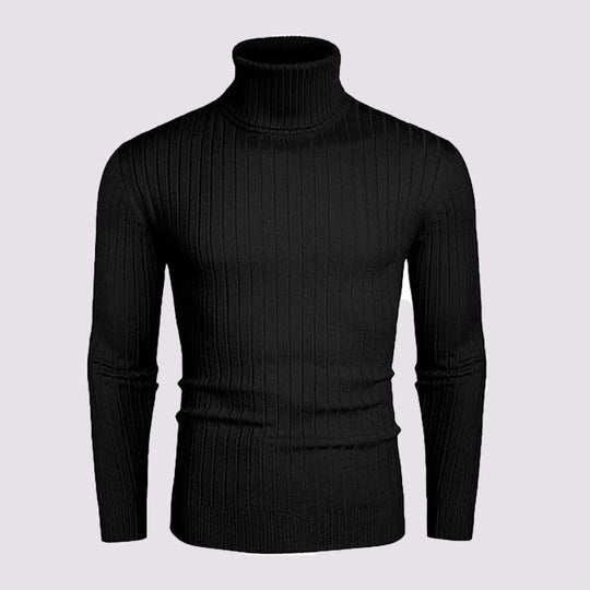 Men's Ribbed Turtleneck Sweater