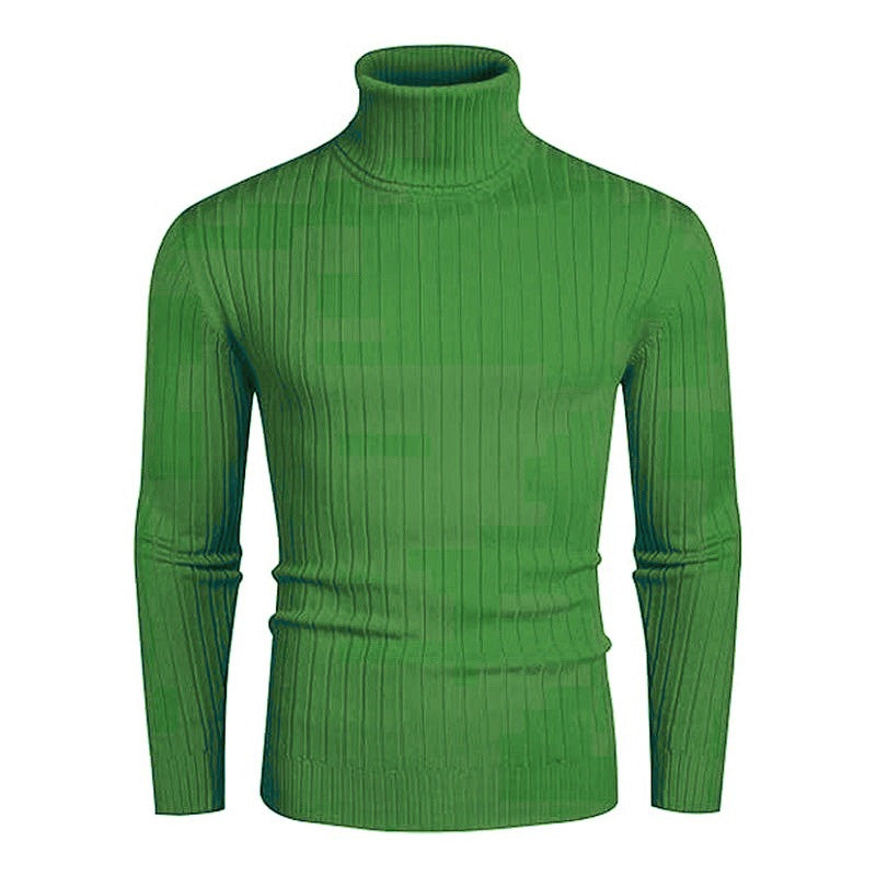 Men's Ribbed Turtleneck Sweater