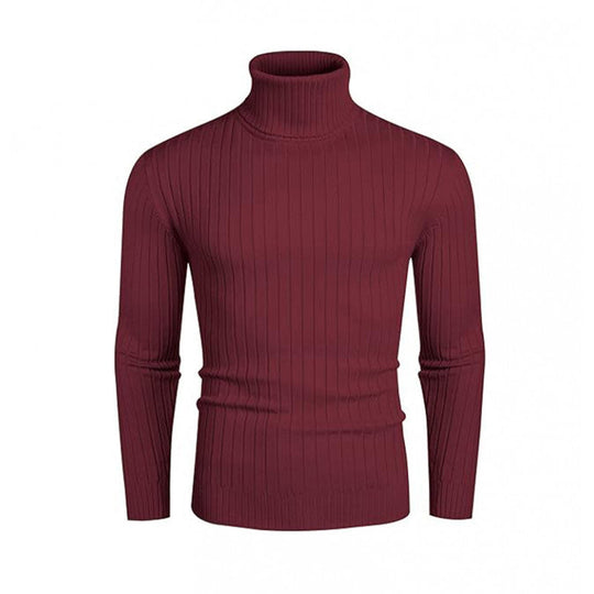 Men's Ribbed Turtleneck Sweater