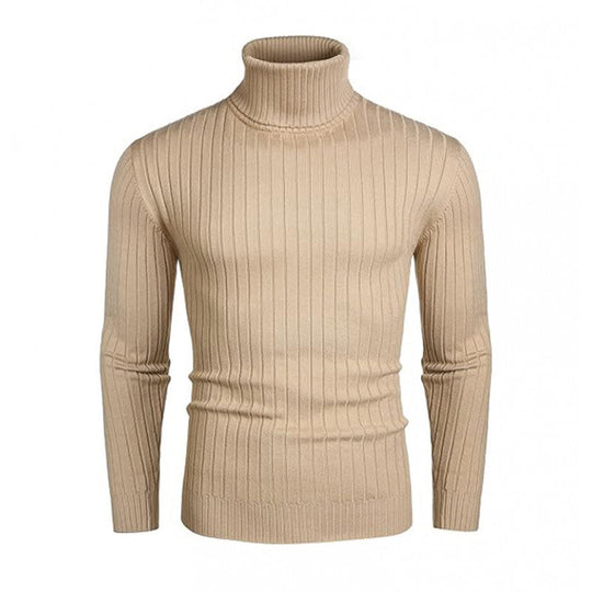 Men's Ribbed Turtleneck Sweater