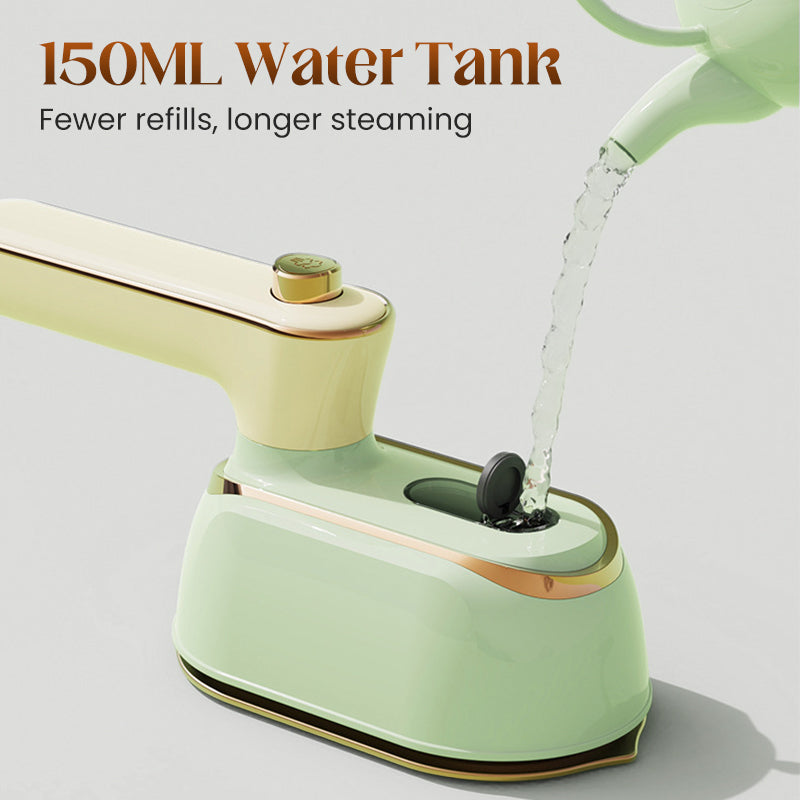 Foldable Handheld Steamer with 180° Rotating Handle