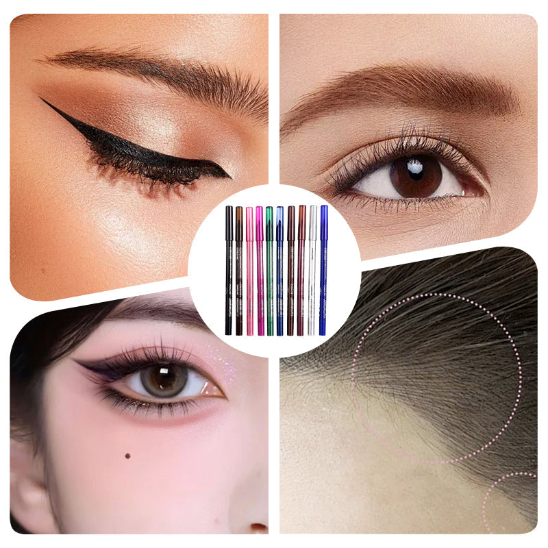 10PCS Colored Eyeliner Gel Pens