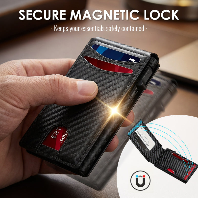 The Ultimate Smart Pop-Up Wallet: Slim, Secure, & RFID Protected