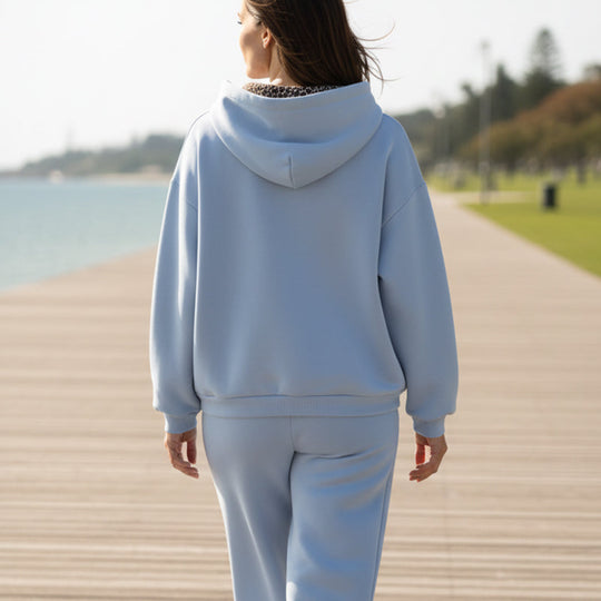 💕Limited Sale 50% OFF🐻Women's Casual Hoodie with Leopard Print Lining