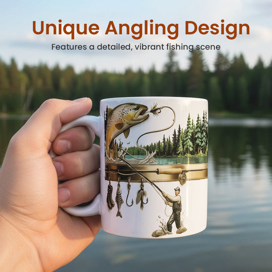 🔥2026 New products🌸 Ceramic Fishing Themed Coffee Mug