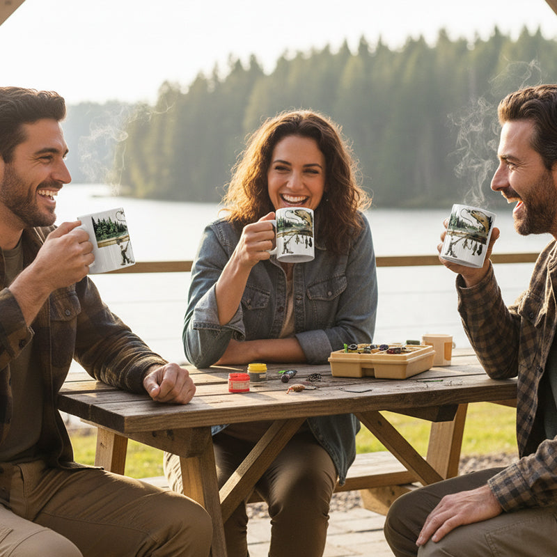 🔥2026 New products🌸 Ceramic Fishing Themed Coffee Mug