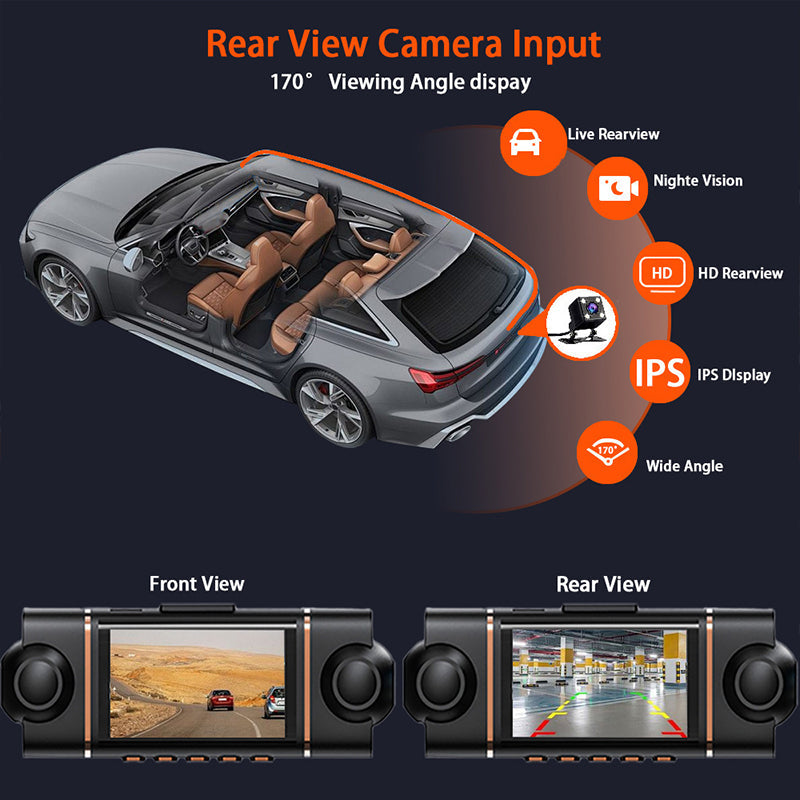 ⏳Time-Limited Special⏰4-Channel HD Dashcam with Front Interior Rear Recording