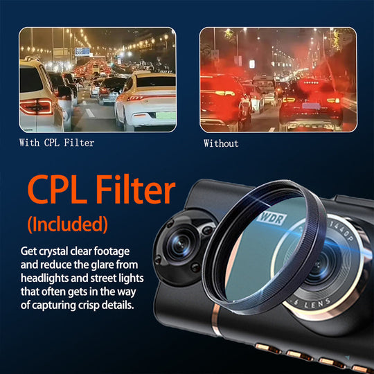 ⏳Time-Limited Special⏰4-Channel HD Dashcam with Front Interior Rear Recording