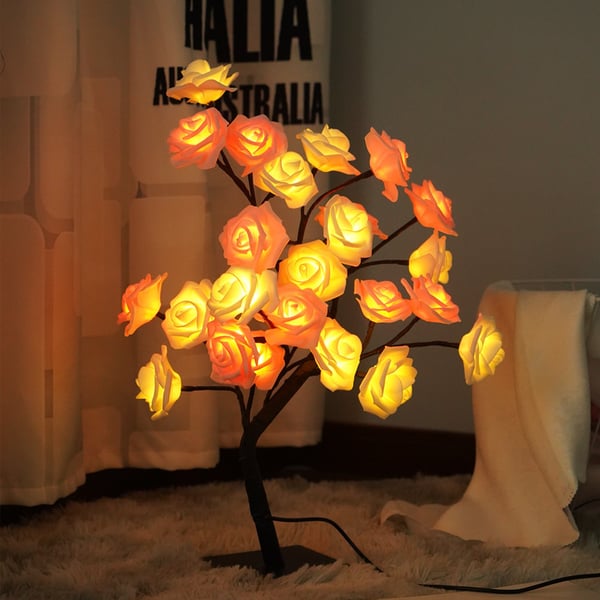 🌠 2026 New & Smart Decor | Rose Tree Night Light | Touch Control & 8 Color Modes 💡【-50%】