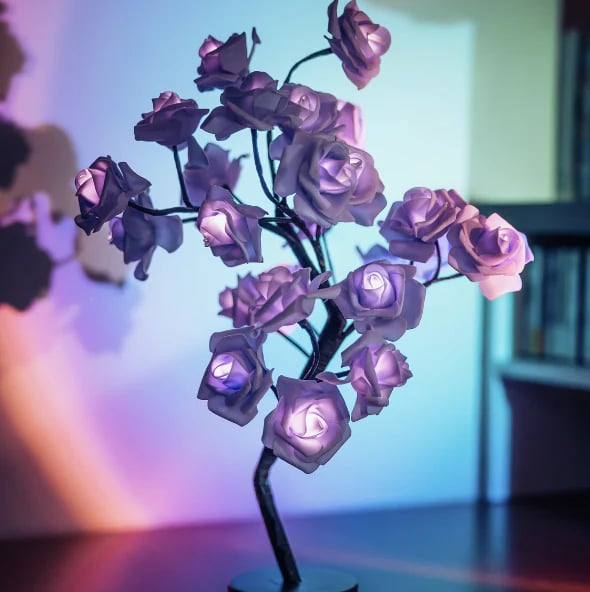 🌠 2026 New & Smart Decor | Rose Tree Night Light | Touch Control & 8 Color Modes 💡【-50%】