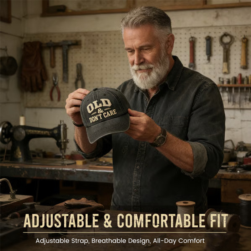 Unisex Adjustable Retro Slogan Baseball Cap