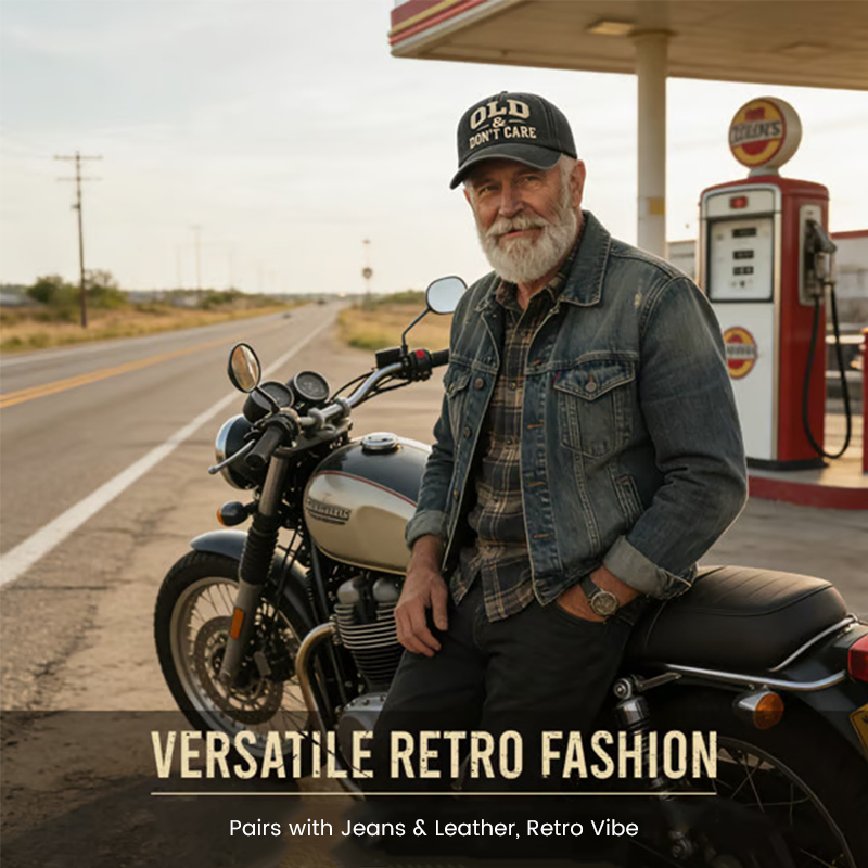 Unisex Adjustable Retro Slogan Baseball Cap