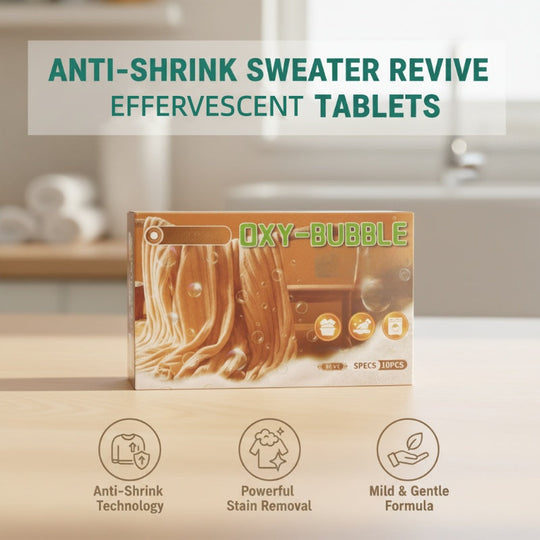 Sweater Revive Tablets – Anti-Shrink, Restores Softness & Safe for Colors 🧺