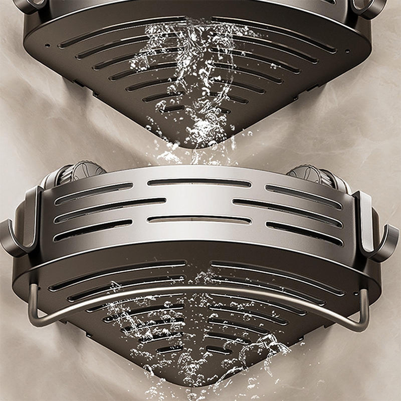 🥳2026 HOT SALE🥳💞50K+ SOLD!🛁 Conquer Tight Corners! No-Drill Triangle Basket Suction Cup Mounted, Strong Hold, Your Space Magician🧽