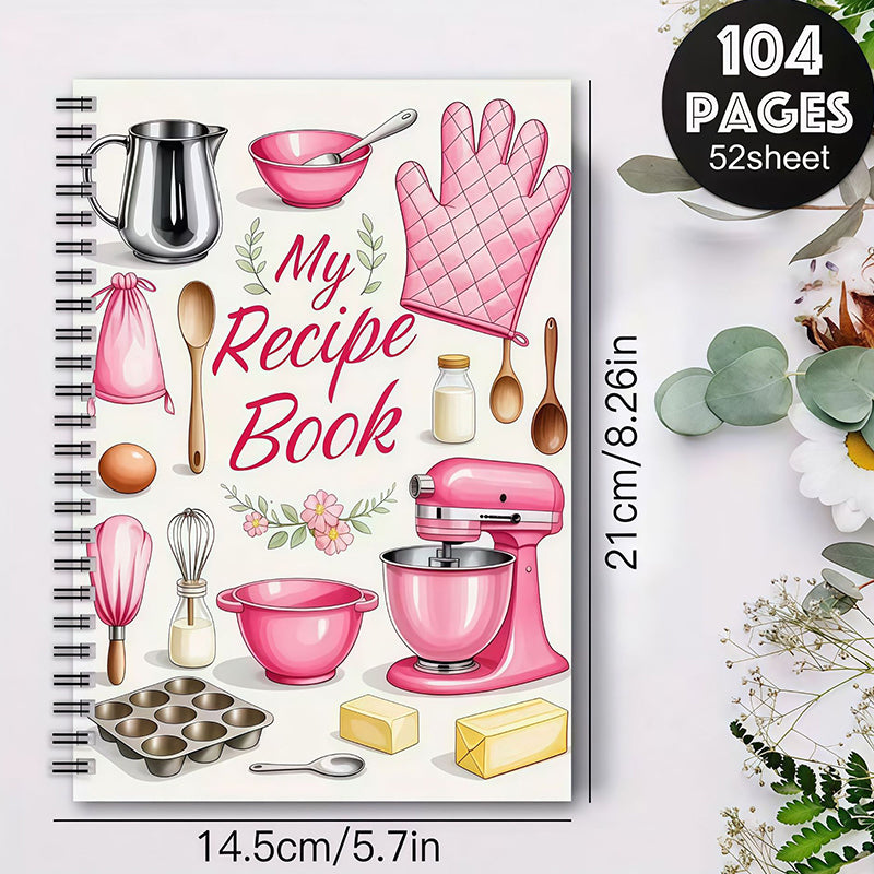104 Sheets Notebook for Recipes