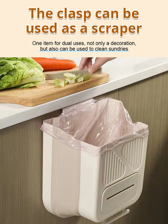 🗑️50% OFF NOW!🕒Foldable Hanging Trash Can – Space Saving, Leak Proof & Easy to Clean🧼