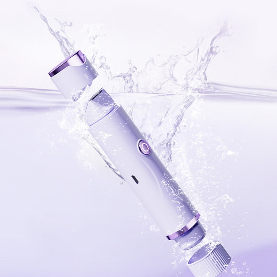 🪒 30% OFF! 💜 Electric Dual-Head Body Hair Trimmer – Waterproof, Hypoallergenic & Perfect for Sensitive Skin! 🚿✨
