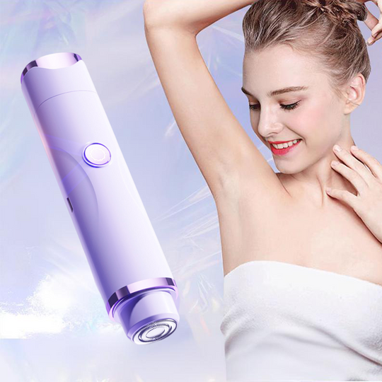 🪒 30% OFF! 💜 Electric Dual-Head Body Hair Trimmer – Waterproof, Hypoallergenic & Perfect for Sensitive Skin! 🚿✨