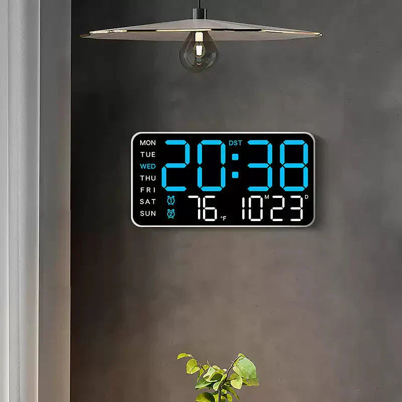Multifunctional decorative LED digital wall clock, the limitless digital clock for the modern Norwegian home