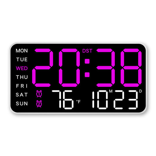 Multifunctional decorative LED digital wall clock, the limitless digital clock for the modern Norwegian home