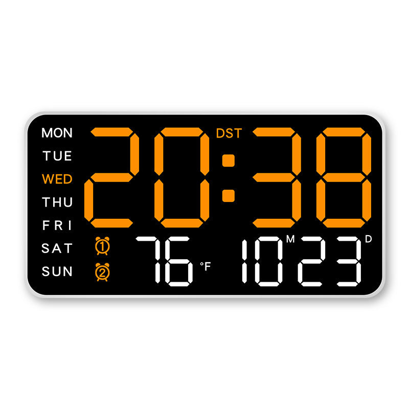 Multifunctional decorative LED digital wall clock, the limitless digital clock for the modern Norwegian home