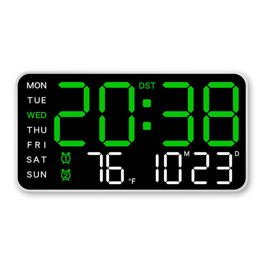 Multifunctional decorative LED digital wall clock, the limitless digital clock for the modern Norwegian home