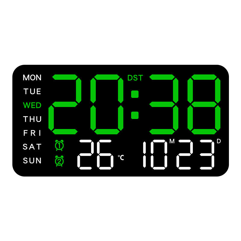 Multifunctional decorative LED digital wall clock, the limitless digital clock for the modern Norwegian home